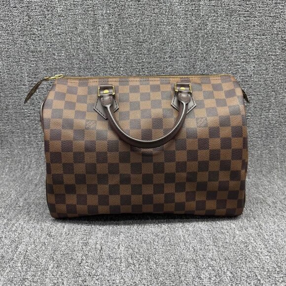 Louis Vuitton Speedy 30 Damier Ebene Canvas Tote 835-040625 - Picture 3 of 14